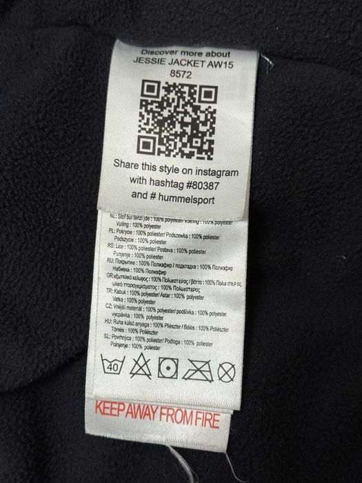 Kurtka zimowa z kapturem kurteczka ocieplana Hummel 92 cm 24 36