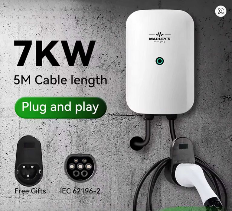 Wallbox Carregador Parede - 7 kw - 32A - 5 METROS CABO