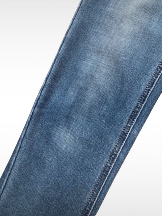 Niebieskie jeansowe dżinsowe spidnie damskie Lecis Skinny na zimę