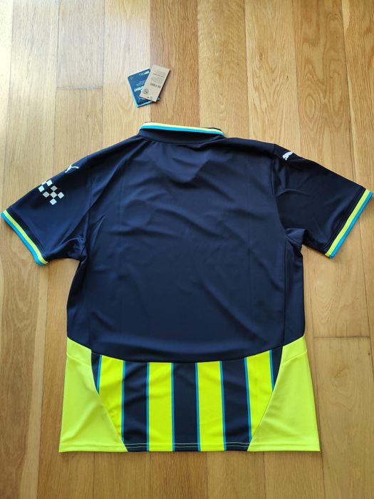 Camisola futebol adulto original Puma Manchester City away homem néon nova