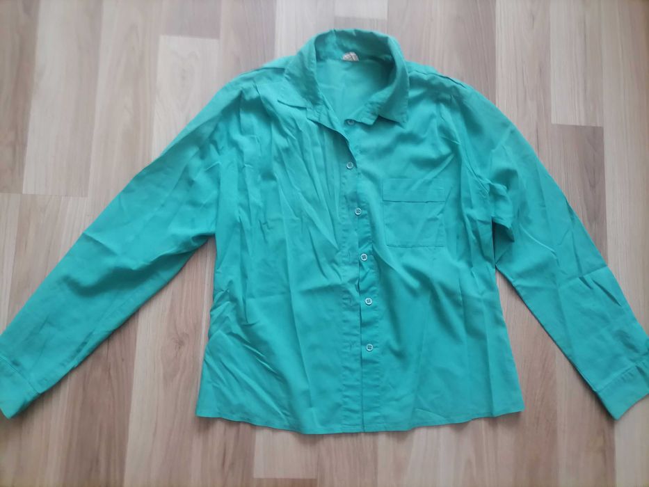 Zielona koszula damska