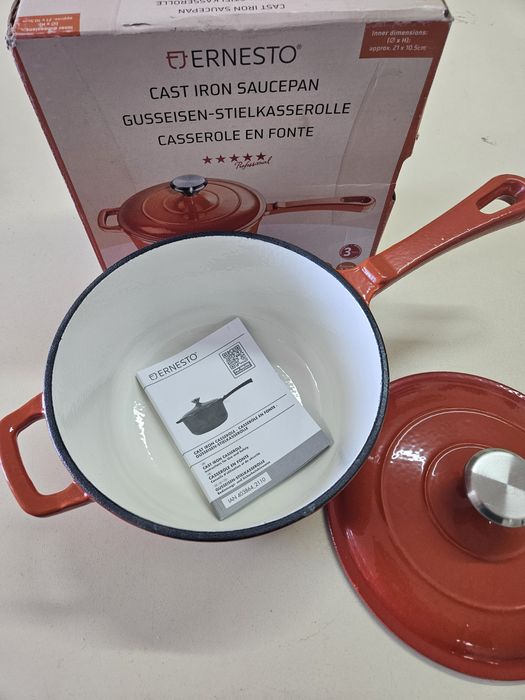 Чавунний ковш з кришкою 2.5л ERNESTO Німеччина