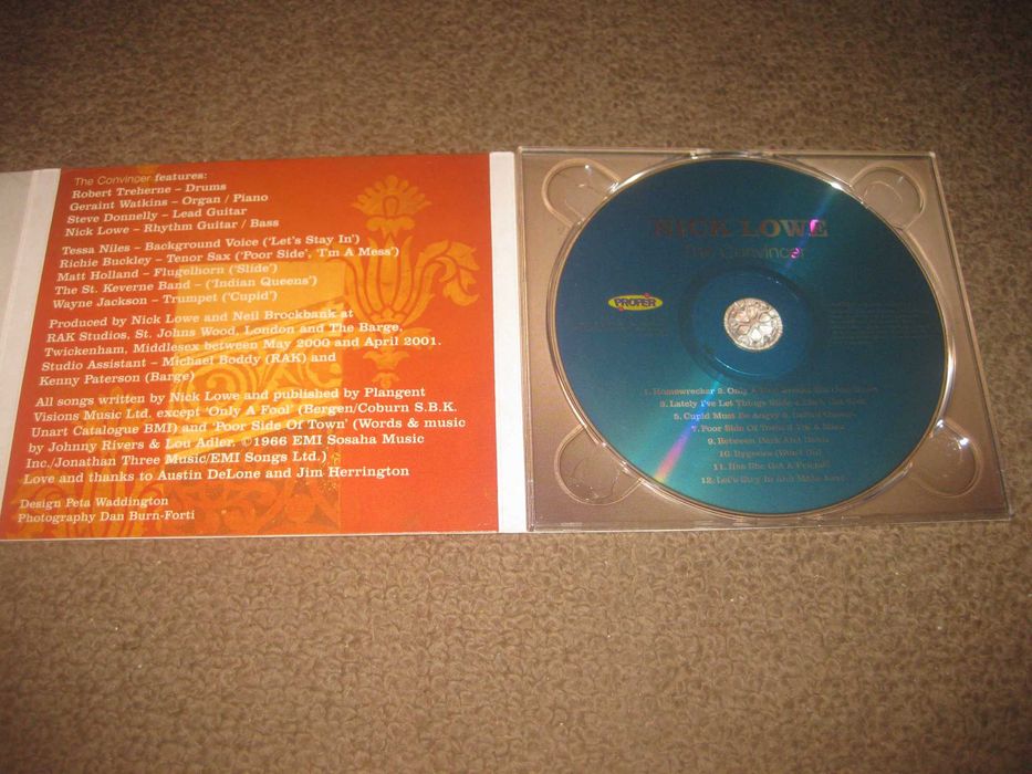 CD do Nick Lowe "The Convincer" numa Edição Especial em Digipack