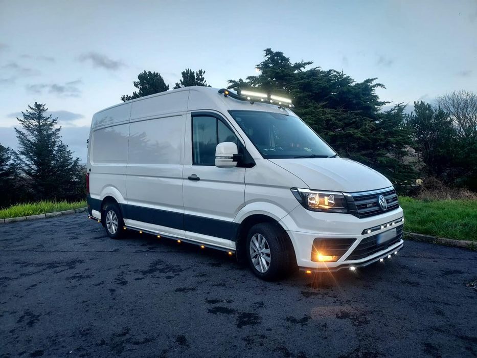 Orurowanie w grill dla MAN TGE / VW Crafter - czarne