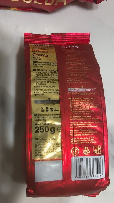 Kawa mielona Woseba Creme Gold 250g int 3/5 premium