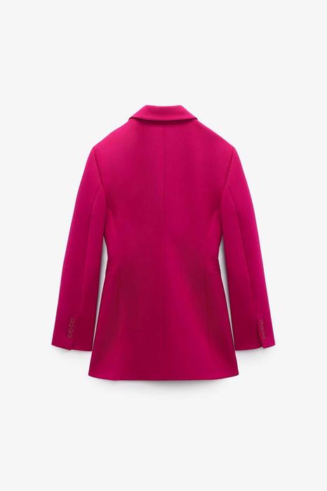 ZARA Luksusowa SUKIENKA MARYNARKA limitowana L fuksja