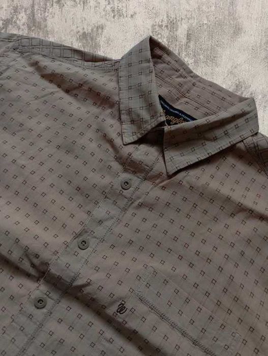Beżowa męska koszula w kratę Wrangler