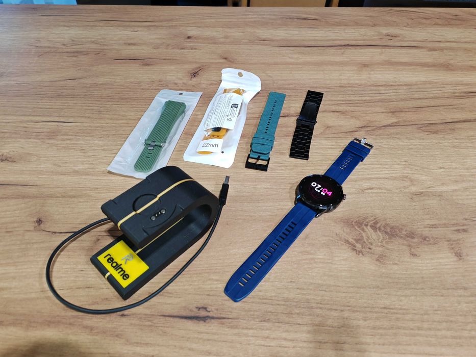 Smartwatch Realme Watch S2 | Stan BDB | Bateria ok 3 tygodni! | Zestaw pasków