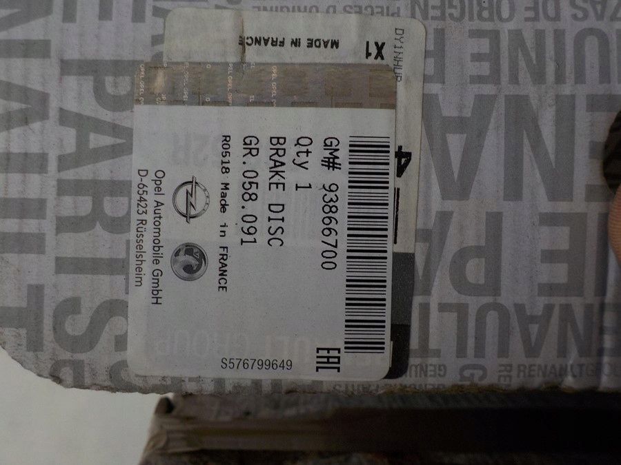 VIVARO B TARCZE HAMULCOWE PRZÓD NOWE ORYGINAŁ