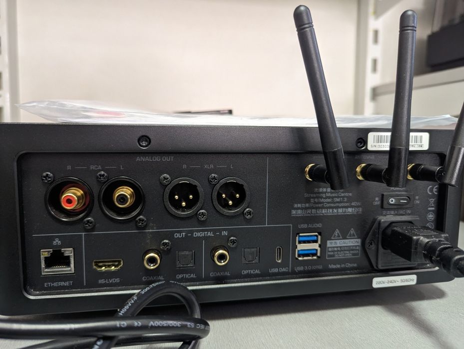 Р-в! Hi-End Сетевой стример Shanling SM1.3. ЦАП с чипами AKM4499EX. Wi-Fi, Bluetooth, XLR, USB