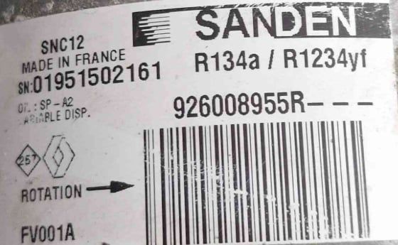 Compressor Ar Condicionado 926008955R - RENAULT CAPTUR II
