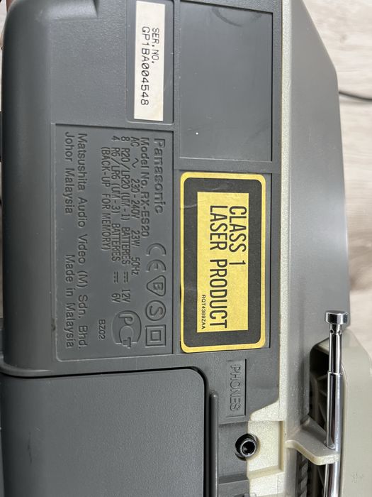 Boombox Panasonic rx-es20 z pilotem Radioodtwarzacz radio CD kasety