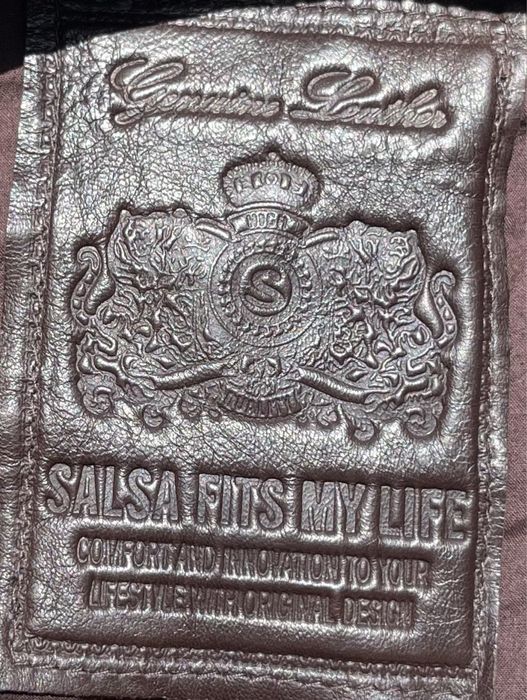 Casaco couro/pele da marca Salsa