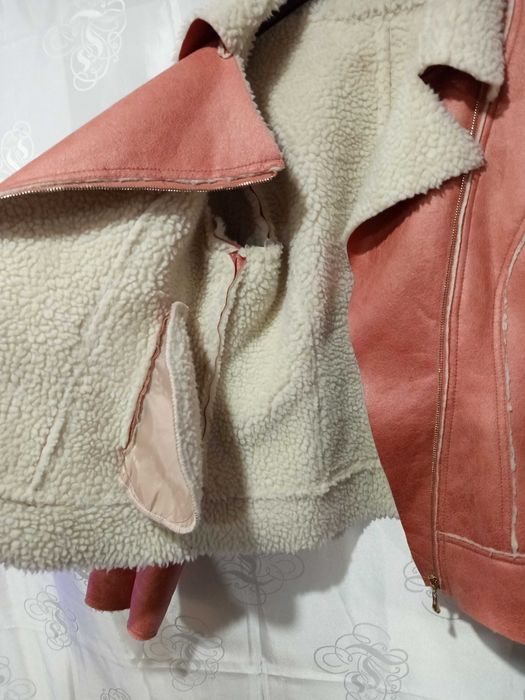 1124 Kurtka damska kożuch jak na zdjęciu