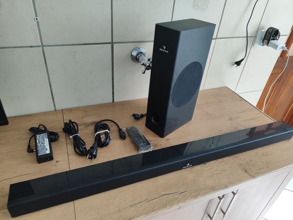 Soundbar Auna Areal 750 + okablowanie, pilot  BT Optical USB AUX