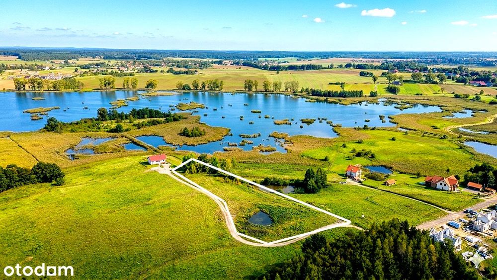 Działka budowlana Warmia Olsztyn Gietrzwałd Unieszewo las jezioro