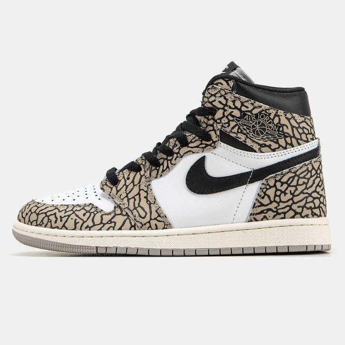 Кросівки Nike Air Jordan 1 White Cement premium | Кроссовки Найк чоловічі жіночі
