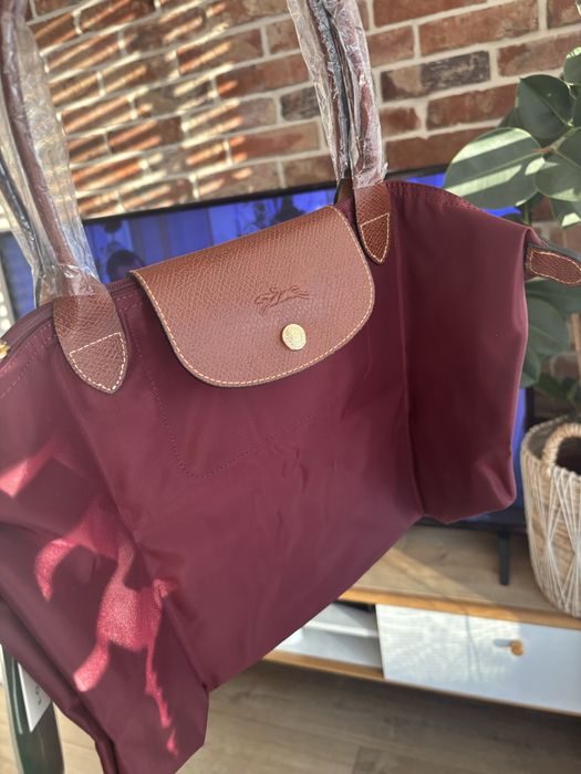 Longchamp torebka burgundowa M