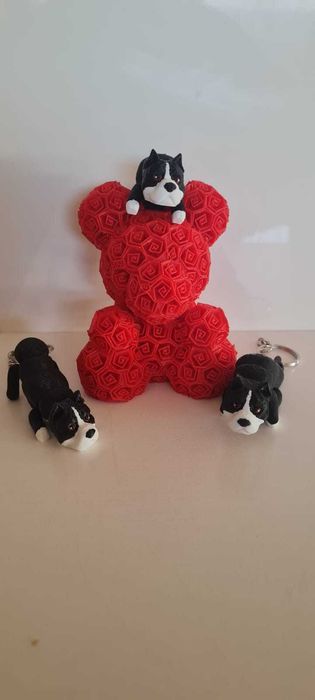 Zawieszka Brelok 3 d , pies Amerykański Bully