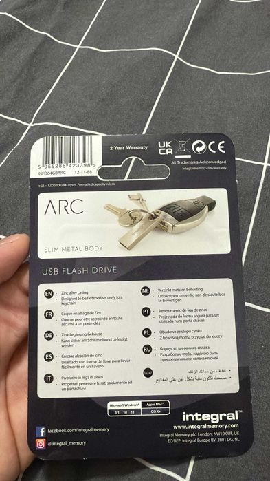 Integral 64GB USB (Sealed)64750654603650121