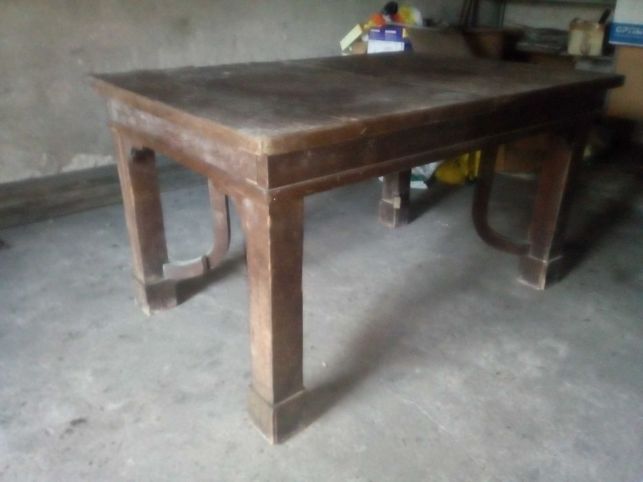 Stół dębowy duży ART DECO lata 30 antyk dąb przedwojenny unikat piękny