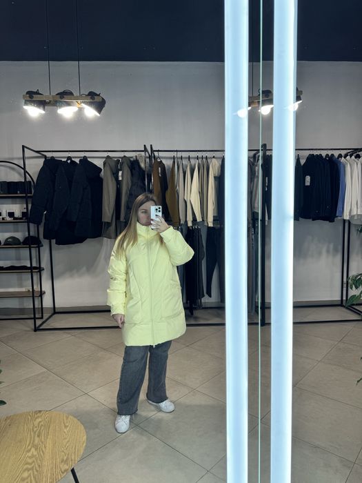 Лимонна зимова куртка