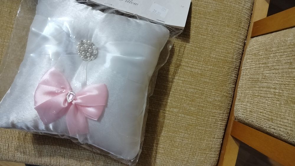 Poduszka na obrączki zimne ognie Nowa