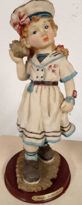 Estatuetas casal marinheiros, alt 32 cm, o lote por 10€