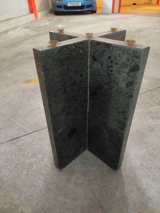 Base de mesa de sala de estar mármore verde