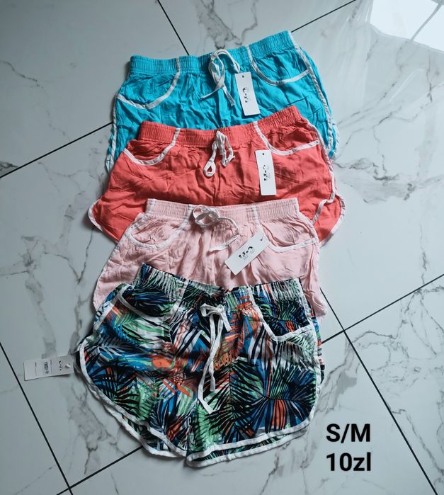 Spodenki damskie spodenki z lampasami S M
