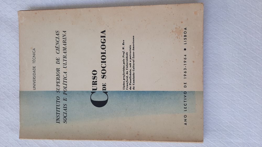 Curso de sociologia universidade técnica ano 1963