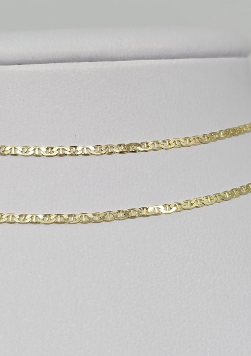 Złoty łańcuszek splot Gucci pełny próba 585 14k waga 2.50 g
