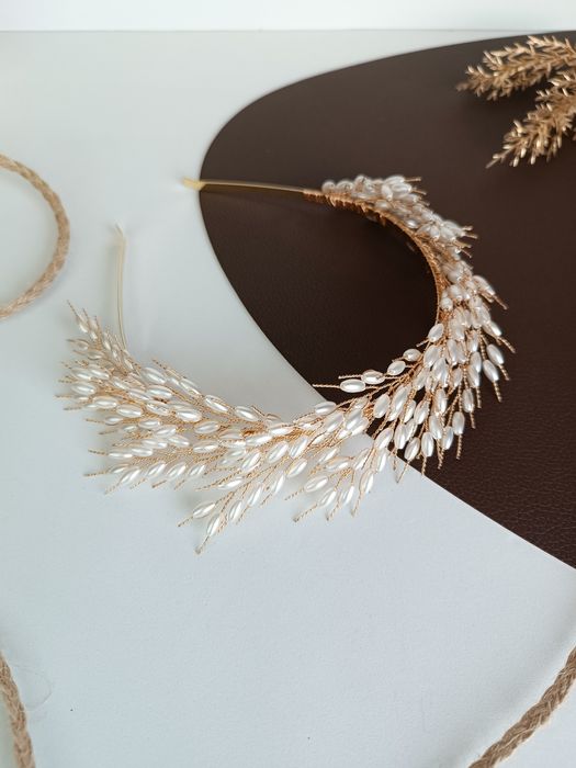 Обруч / вінок "Колоски" ручної роботи
