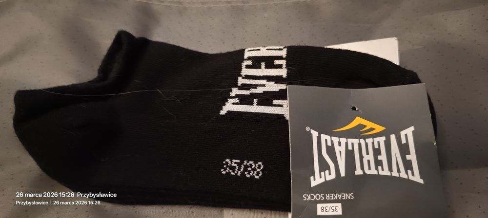 Skarpety Everlast sportowe damskie młodzieżowe 3pack,stopki 35-38