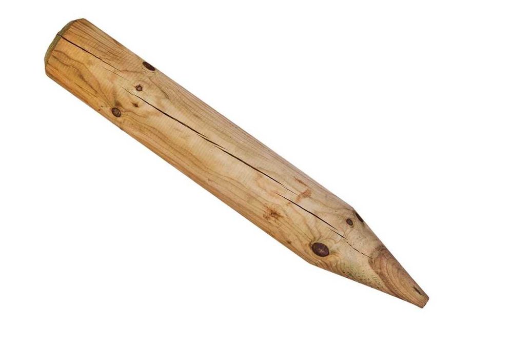 Minipalisada 9 sztuk palik kołek drewniany do ogrodu obrzeża 60cmx6cm