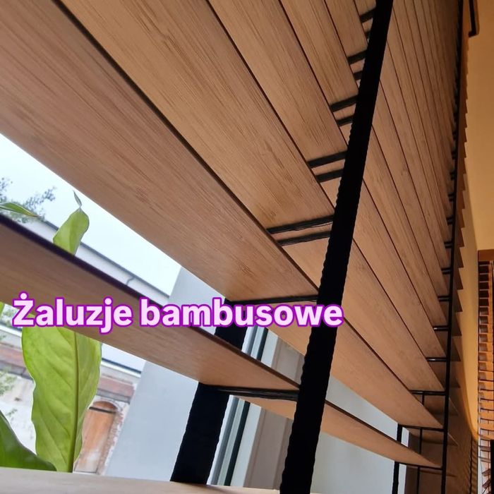 Dwie Żaluzje  Bambusowe 100 szerx160 wys