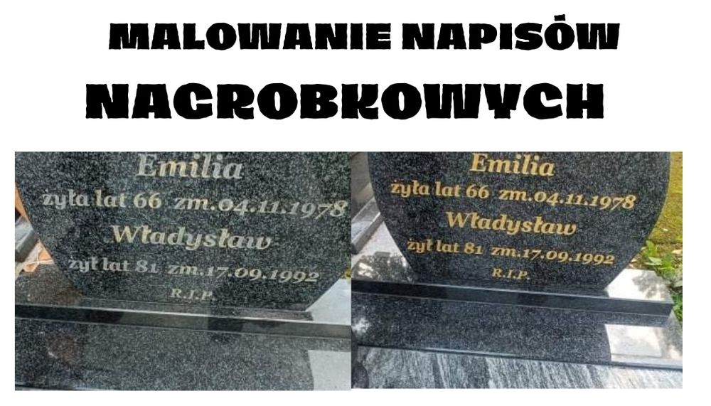 Malowanie Liter Nagrobkowych