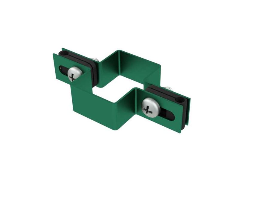 OBEJMA do slupka ogrodzeń 60х40mm KOŃCOWE, NAROŻNE, PRZELOTOWE