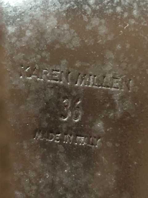 Bota senhora camurça preta marca de luxo Karen Millen