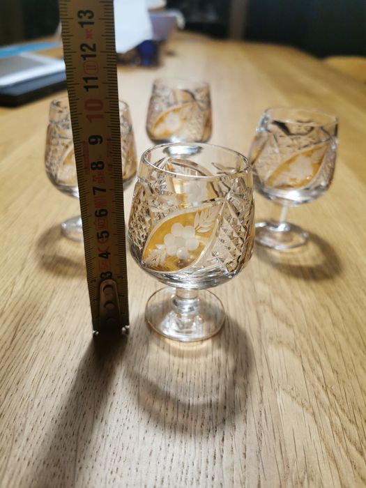 Kieliszki kryształy antyk PRL