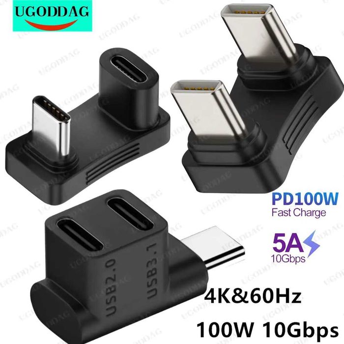 USB-C 90° переходник угловой‼️240W PD 8K60Hz‼️
