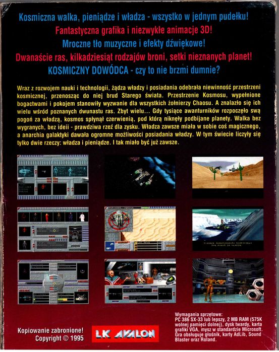 PC big box Command adventures starship PL