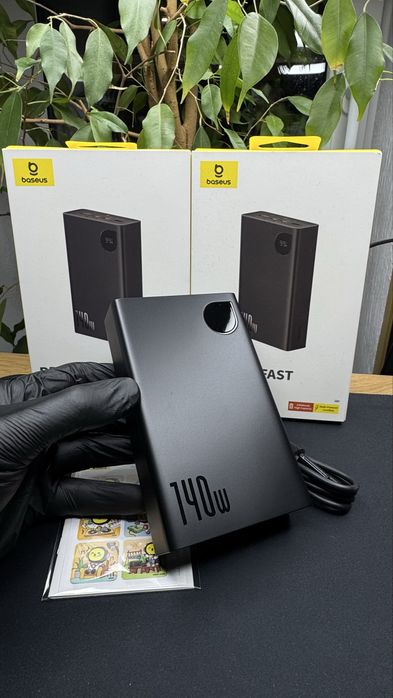 Потужний павербанк Базеус 140 ват Baseus metal Adaman 24000 mAh 140w
