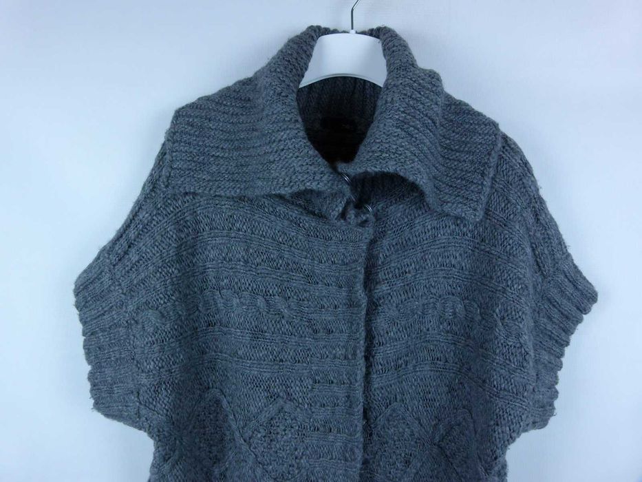 Next luźny szary sweter z wełną / 42