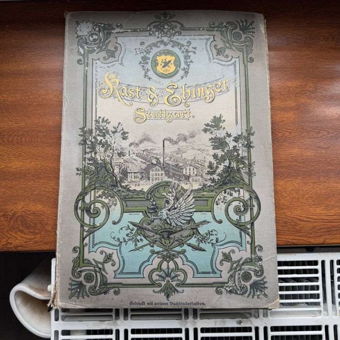 Antyczna Książka o Malarstwie Rast & Ehinger Stuttgart