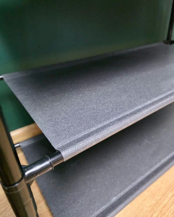 Nowy metalowy wieszak stojący loft do przedpokoju z półkami