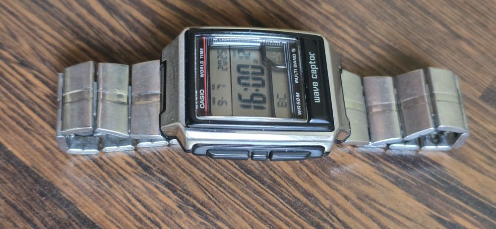 Коллекционные кварцевые часы Касио годинник Casio WV 59 E Wave Ceptor