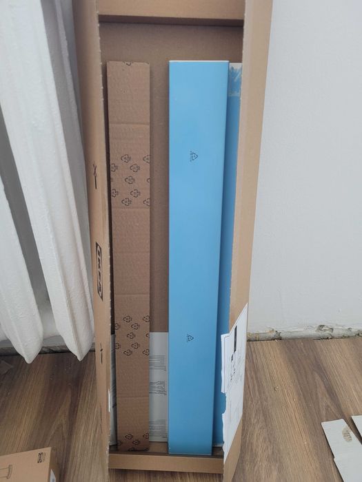IKEA VOXTORP Front szuflady, połysk biały, 60x10 cm 1 sztuka nowa z folią ochronną