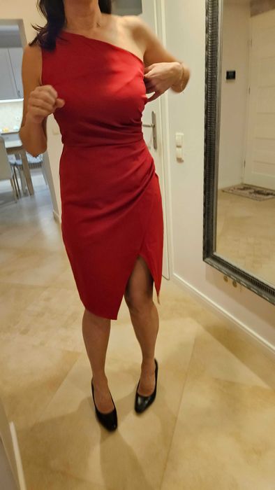 Sukienka Katniss 38/40 czerwona