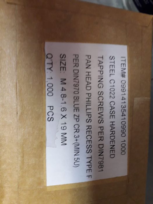 Wkręt do blachy F 4,8 x 16-H